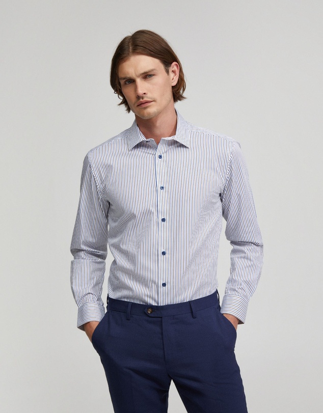 Oxford - Beckton Cotton Striped Shirt