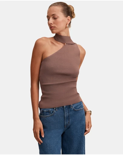 Forever New - Isla Scarf Knitted Top