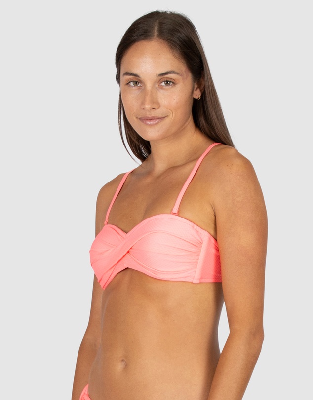 Baku Swimwear - Rococco Twist Bandeau Bikini Bra Top