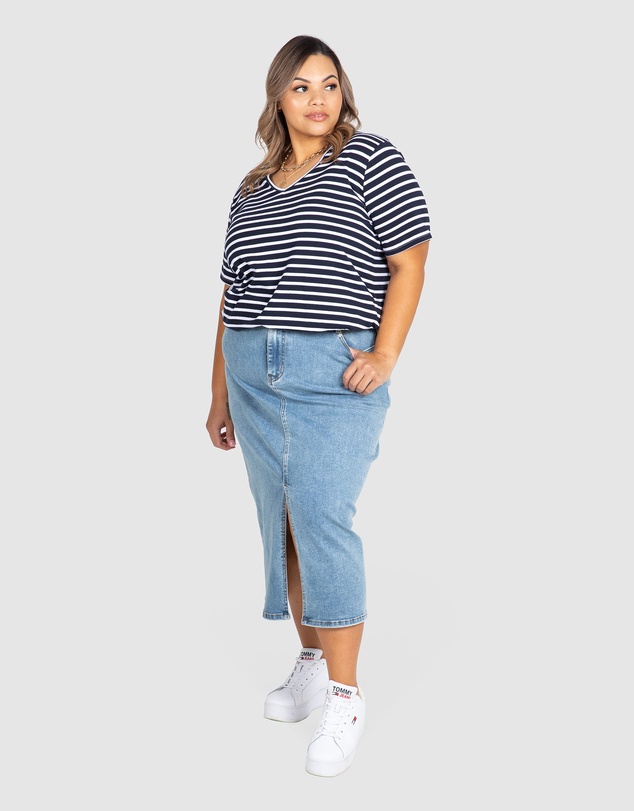 Love Your Wardrobe - Cassie Stripe Tee
