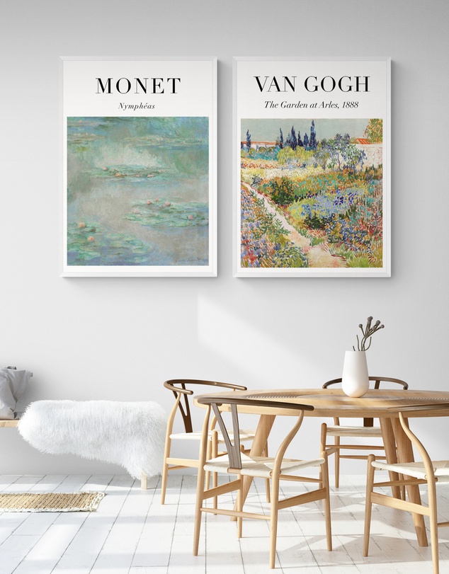 Inka Arthouse - Monet x Van Gogh Set of 2 Art Prints