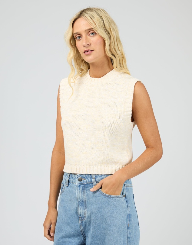 All About Eve - Talullah Knit Vest Vintage White