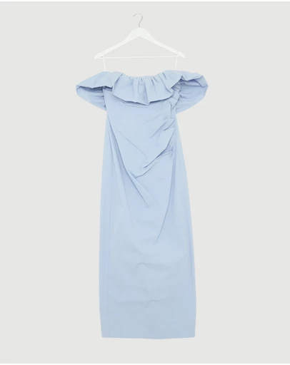 Revibe - Repaired Shona Joy Campbell Strapless Bubble Maxi Dress - AU 12