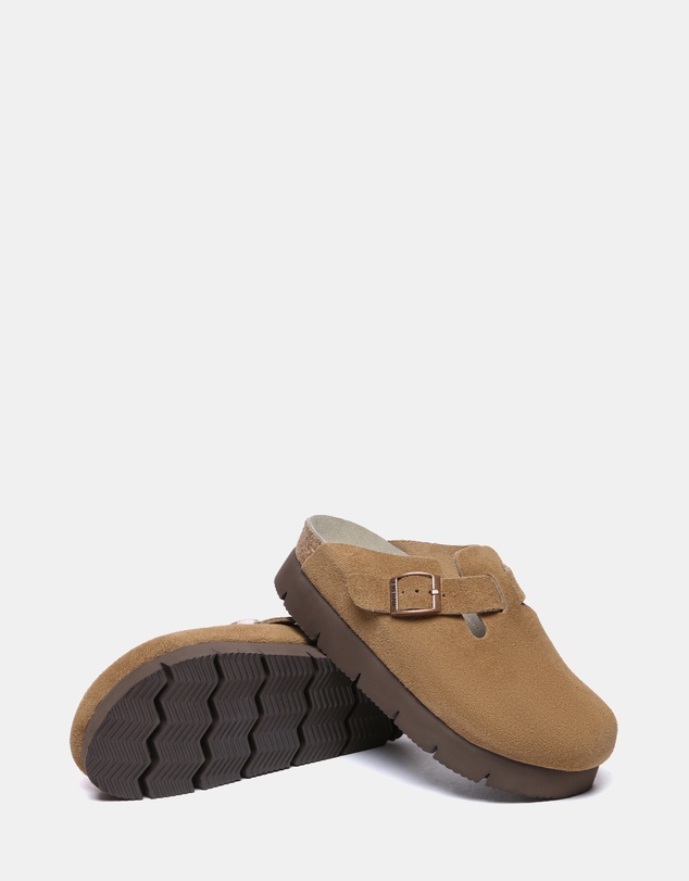 EVERAU - EverAU Ugg Brooklyn Platform Cow Suede Upper Clogs