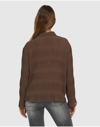 Belle & Bloom - Yoko Shirred Chiffon Blouse