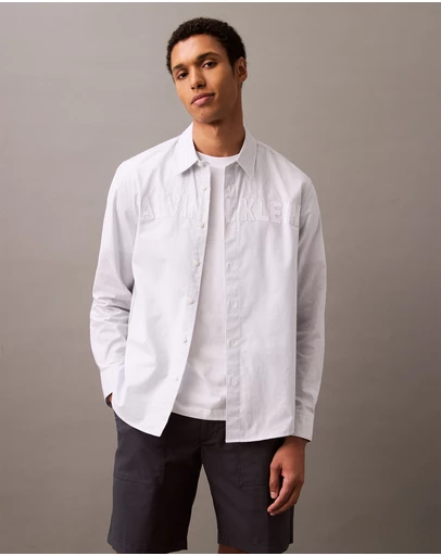 Calvin Klein Jeans - Oxford Logo Relaxed Button-Down Shirt