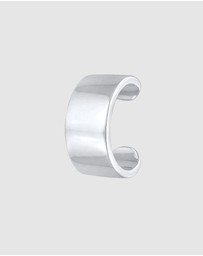 Kuzzoi - ICONIC EXCLUSIVE - Earrings Men Single Earcuff Basic Trend in 925 Sterling Silver