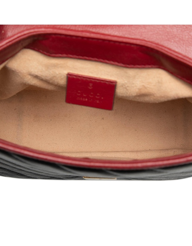 Pre-Loved by Azura Reborn - Pre-Loved GG Marmont Matelasse Leather Torchon Top Handle Bag