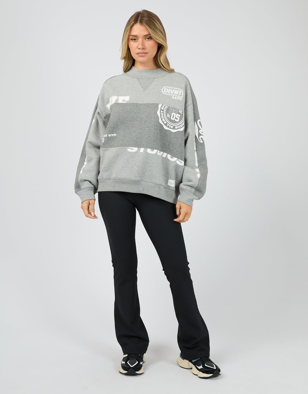 All About Eve - Kyoto Vintage Panel Crew Grey Marle