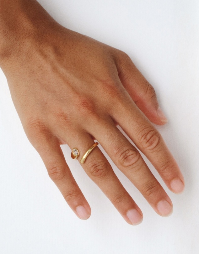 HOUSE OF SLANI - Open Gold Celine Band Ring