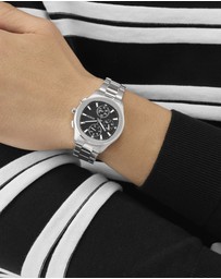 GUESS - GUESS Men's Silver-Tone Multifunction Watch