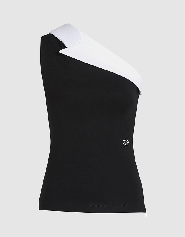 Karl Lagerfeld - Asymmetric Lapel Top