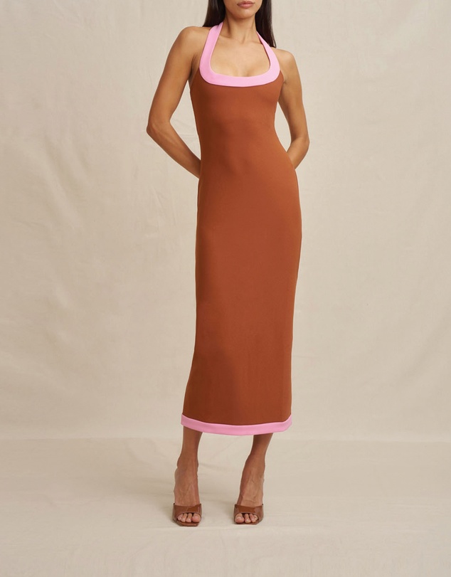 BY JOHNNY. - Alexa Halter Midi Dress