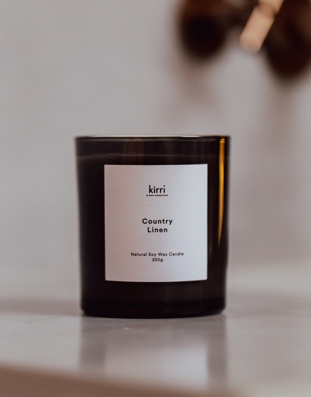 Kirri by Scent Australia Home - Country Linen Candle (400g) Trio