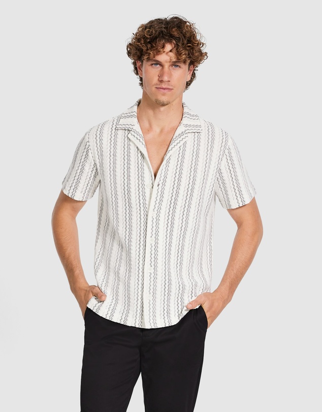 Tarocash - Kairo Stripe Textured Shirt