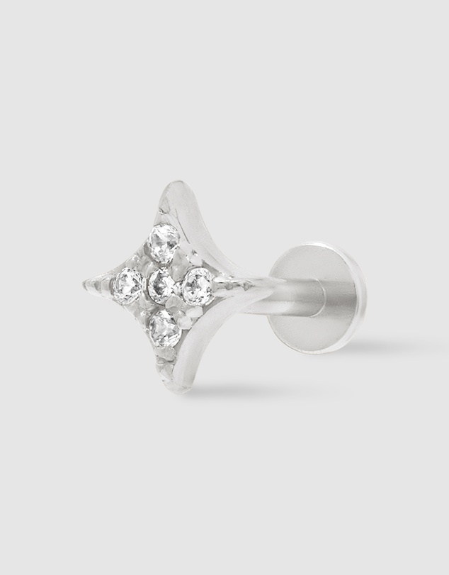 Wanderlust + Co - Sparkle Pave Flat Back Earring