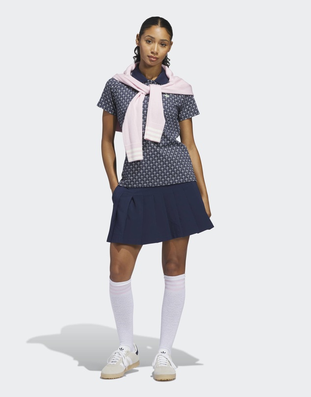 adidas Originals - Originals All Over Trefoil Polo Shirt Womens