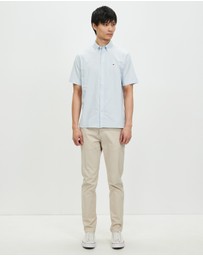 Tommy Hilfiger - 1985 Flex Oxford Stripe SS Shirt