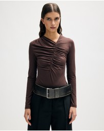 Minima Esenciales - Tore Gathered Jersey Bodysuit