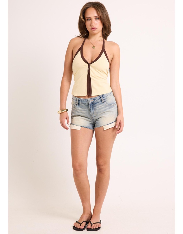 Insight - Presley Low Slashed Denim Shorts