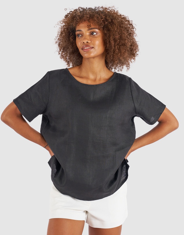 CAMIXA - Teena Linen T-shirt Top