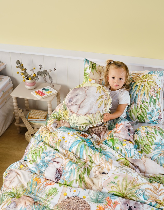 Linen House Kids - William Wombat Filled Round Cushion