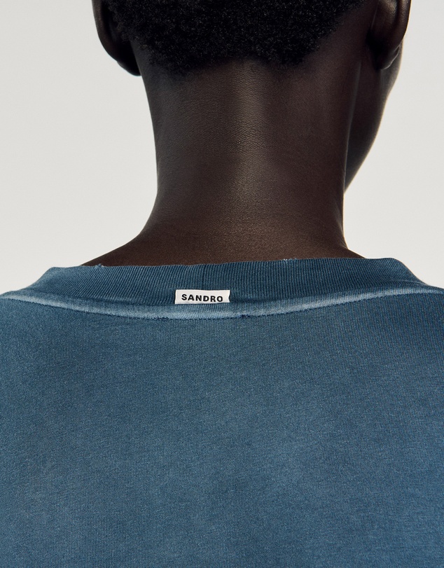 Sandro - Washed Blue Tee Shirt