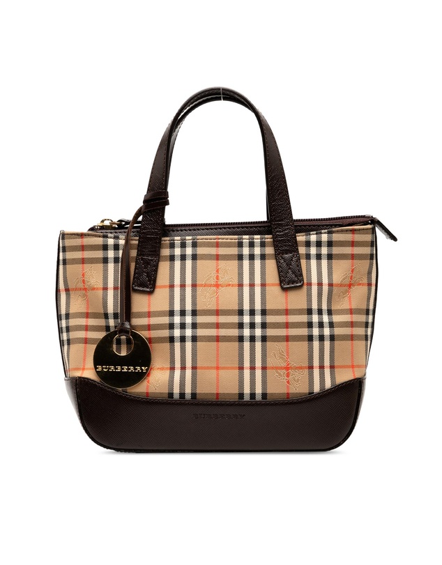 Pre-Loved by Azura Reborn - Pre-Loved Haymarket Check Canvas Handbag