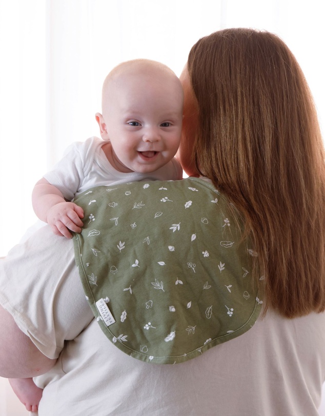 Living Textiles - 2 Pack Organic Burp Cloths - Fox & Friends