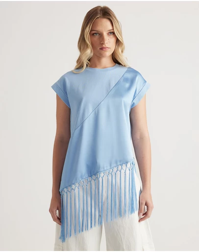 Decjuba - Elsa Fringe Hem Tee