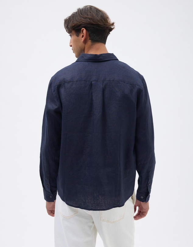 AERE - Euro Resort Linen LS Shirt