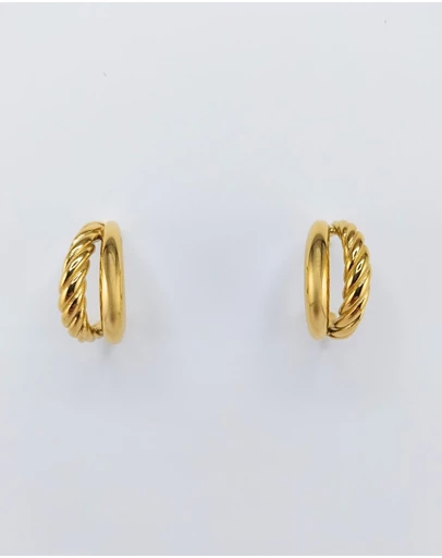 Izoa - Deux Hoop Earrings