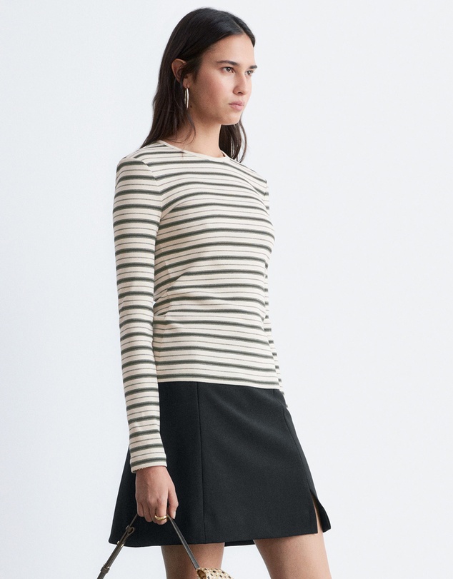 & Other Stories - Ribbed Long-Sleeve Top