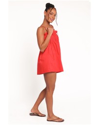 Petal & Pup - Liora Pleated Playsuit - Red