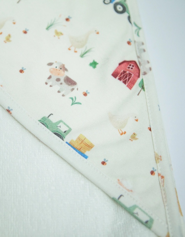 Little Stuff - Farm Friends Hooded Towel