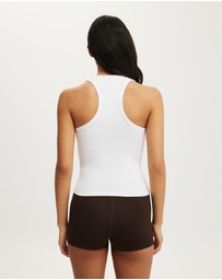 Cotton On Body Active - Ultra Soft Plunge Front Racer Tank