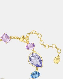 Swarovski - Gema Bracelet, Mixed Cuts, Multicolored, Gold-Tone Plated