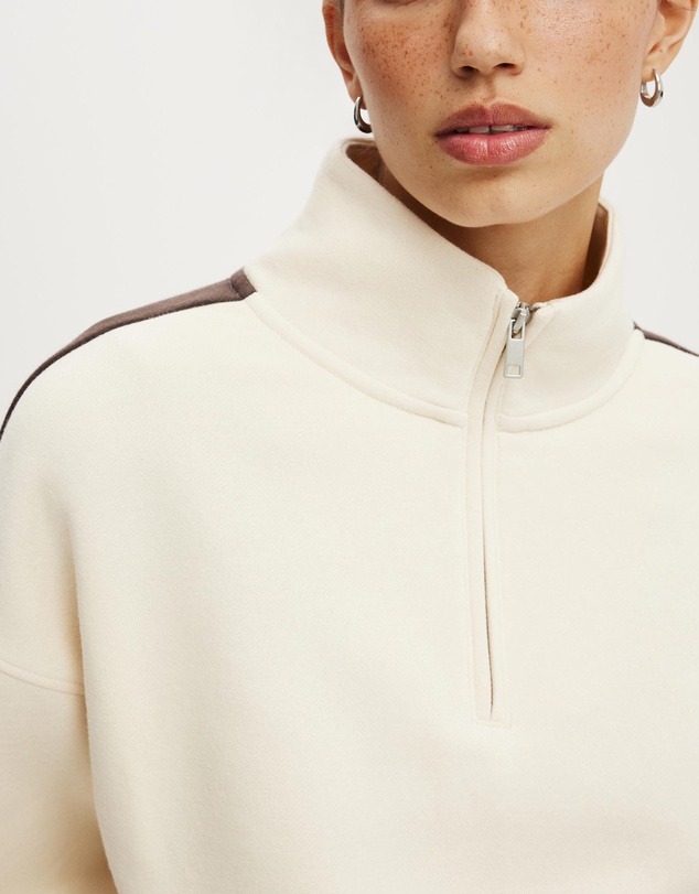 Cotton On - Quarter Zip Sweatshirt