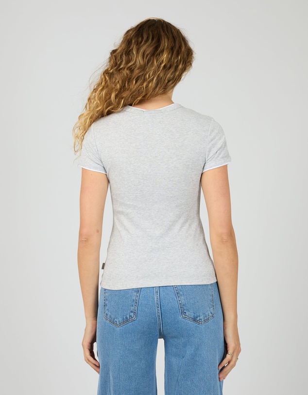 All About Eve - Aae Layers Tee Grey Marle