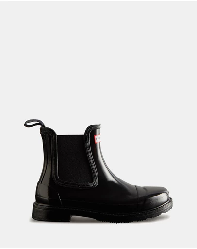 Hunter - Commando Chelsea Gloss Boots - Women's