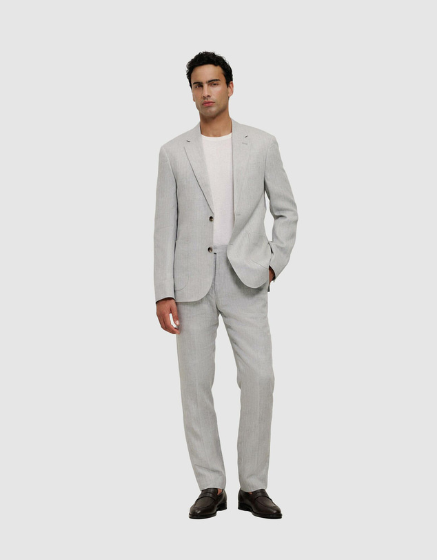 Trenery - Linen Herringbone Blazer