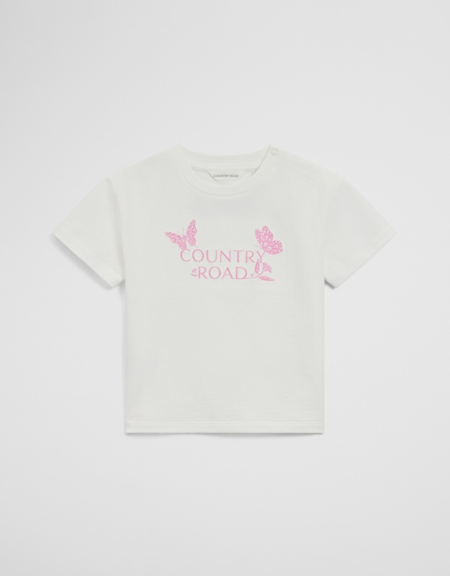 Country Road - Short Sleeve Print Applique T-shirt