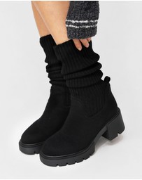 Belle & Bloom - Tokyo Lights Rib Sock Boot