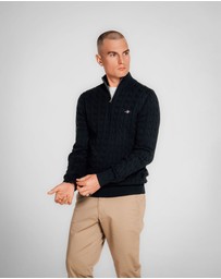 Gant - Cotton Cable Half-Zip Knit