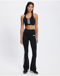 adidas Performance - Optime Essentials Workout 3-Stripes Flared Leggings