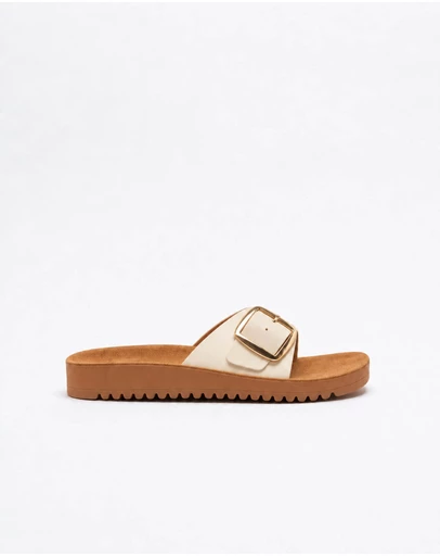 Walnut Melbourne - Selena Leather Slide