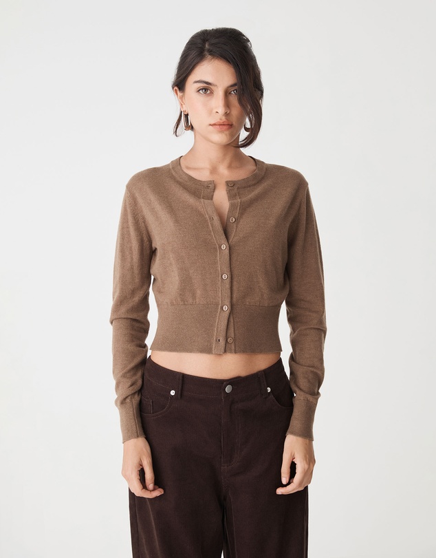 Forcast - Cassie Crew Neck Cardigan