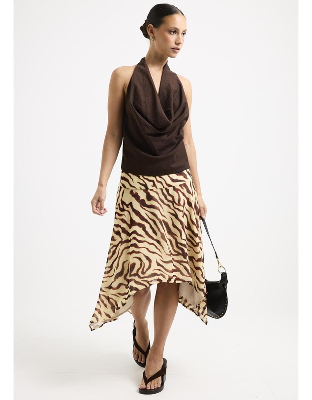 Alice In The Eve - Linda Sheer Slip Midi Skirt