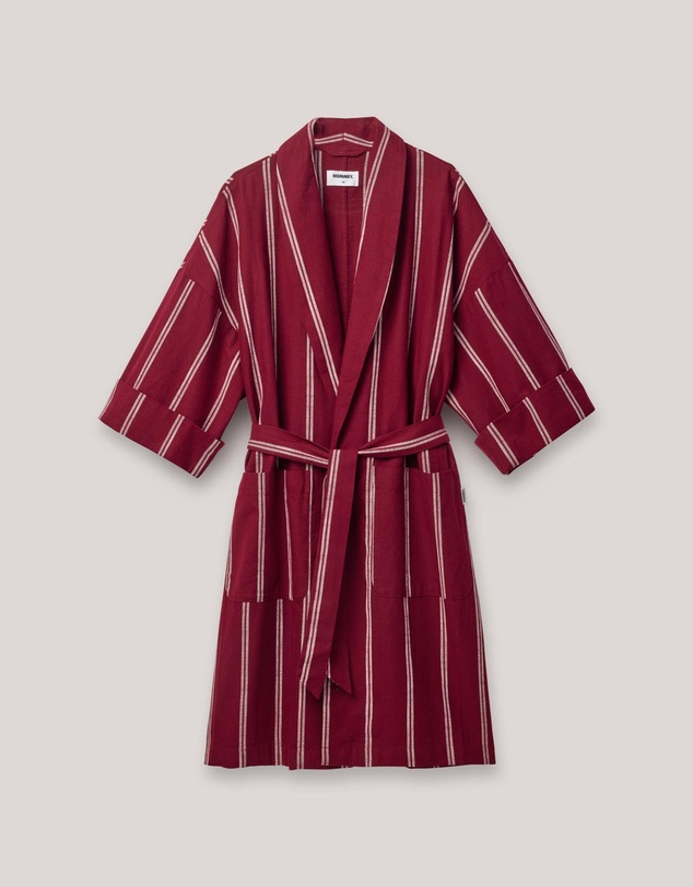 Hommey - Striped Ramie Robe