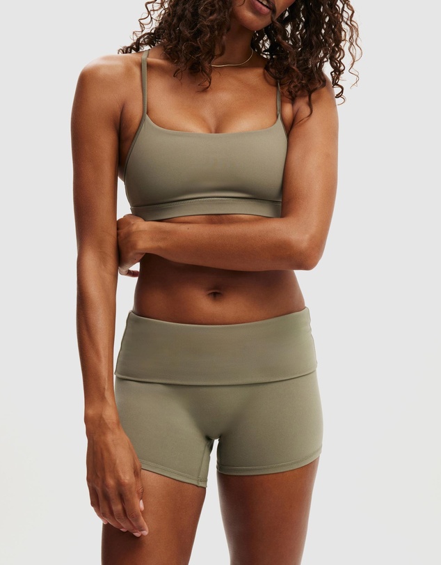 Cotton On Body Active - Ultra Soft Roll Over Shortie Shorts